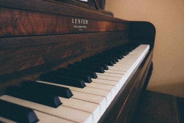 vintage piano