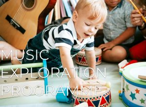 music exploration programme course for kids banner