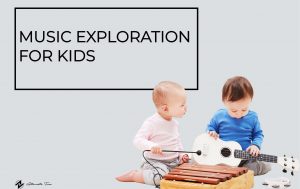 toddlers learning music together at music class