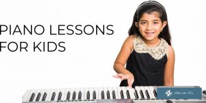 indian girl playing the piano at Alternate tone